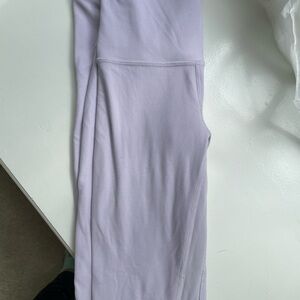 Pre-owned full length lavender Lulu leggings size 0